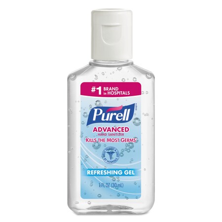 Purell Advanced Refreshing Gel Hand Sanitizer, 1 oz Bottle, Clean Scent, 250PK 3901-2C-250